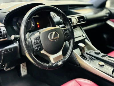 2020 Lexus IS-Series IS 350 F Sport 3.5 Litres V6 Petrol Engine Grey Red Sedan Clean Title
