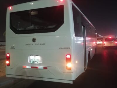 2018 Ashok Leyland Falcon 56 Seats 5.8 Litres 4 Cylinders Diesel Engine White Black Bus