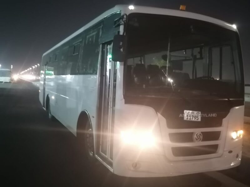2018 Ashok Leyland Falcon 56 Seats 5.8 Litres 4 Cylinders Diesel Engine White Black Bus