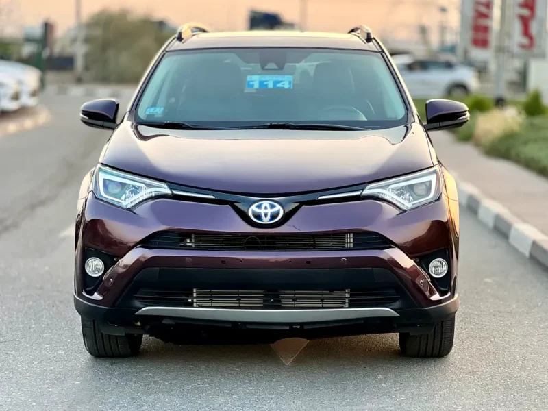 2017 Toyota Rav 4 Limited 4 Cylinders Petrol Engine Maroon Black SUV American Specs