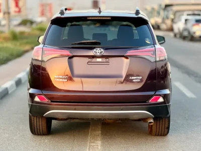 2017 Toyota Rav 4 Limited 4 Cylinders Petrol Engine Maroon Black SUV American Specs