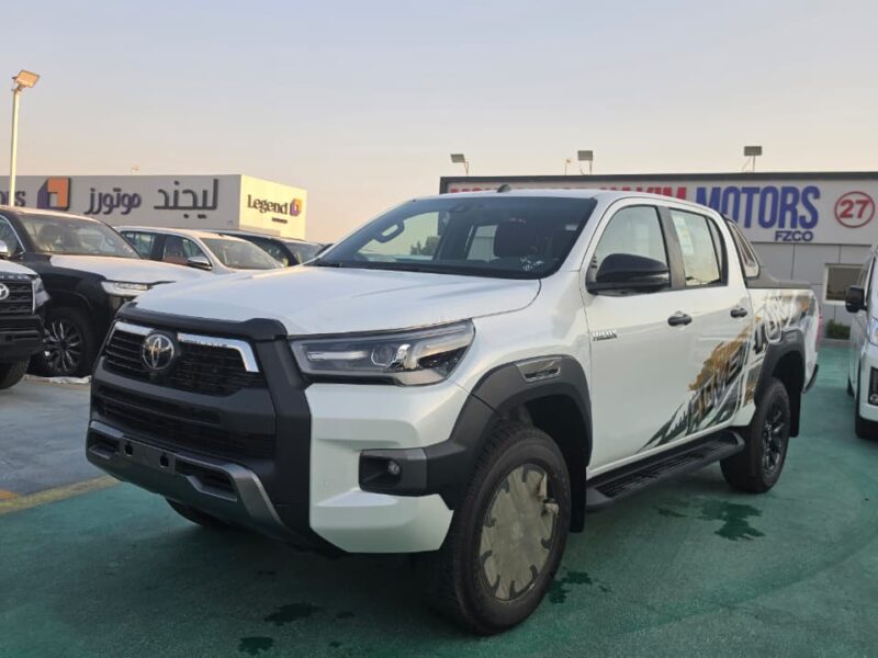 2026 TOYOTA HILUX ADVENTURE 2.8 Litres 4 Cylinders DIESEL Engine White Black Pickup Truck
