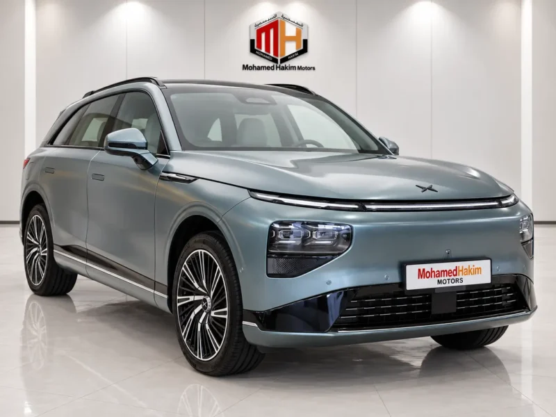 2027 XPENG G9 LONG RANGE ELECTRIC Vehicle Green Tan SUV GCC Specs Automatic