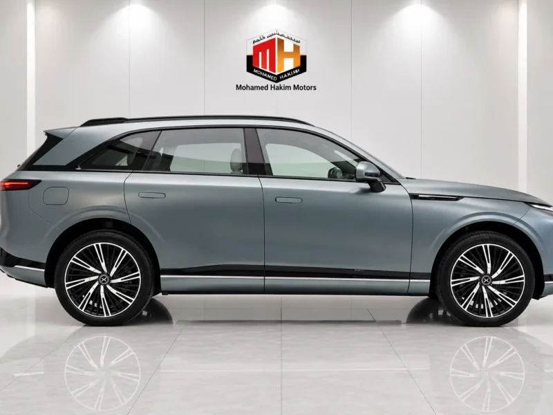 2027 XPENG G9 LONG RANGE ELECTRIC Vehicle Green Tan SUV GCC Specs Automatic