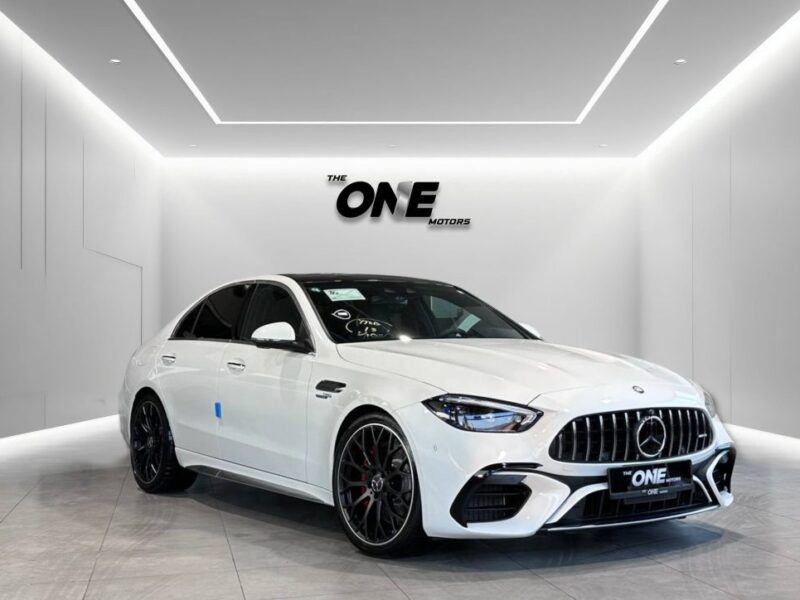 2024 Mercedes-Benz C63 S 2.0 Litres 4 Cylinders Hybrid Engine White Black Sedan AWD