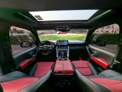 2023 Toyota Land Cruiser VXR Twin-Turbo V6 Engine Black Red SUV GCC Specs Excellent Condition