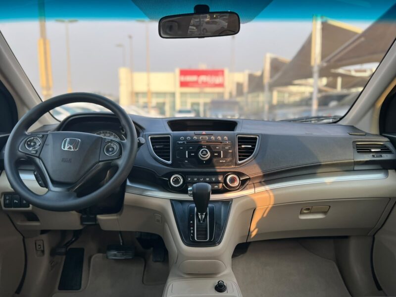 2015 Honda CR-V 2.4 Litres V4 Petrol Engine White Beige SUV GCC Specs AWD Automatic