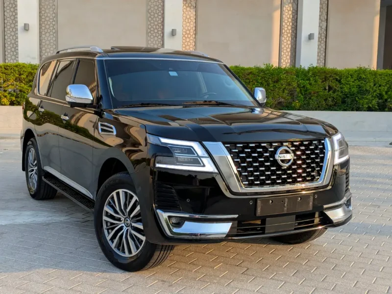 2020 Nissan Patrol SE Platinum 4.0L V6 Engine Black Orange SUV GCC Specs Excellent Condition