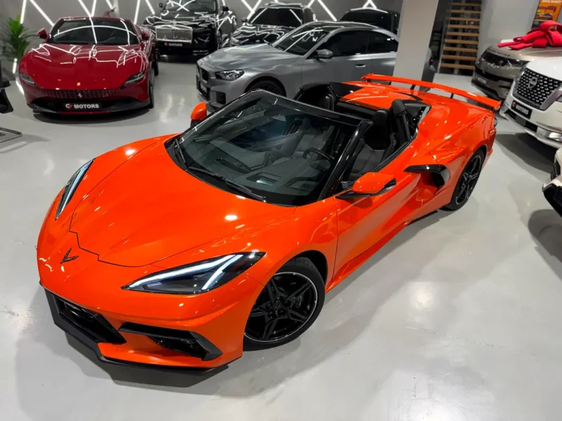 2025 Chevrolet Corvette Stingray 2LT 6.2L LT2 Naturally Aspirated V8 Engine Orange Black Coupe