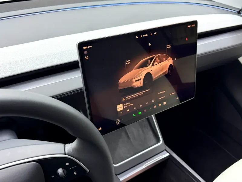 2025 Tesla Model Y Long Range Fully Electric Vehicle White SUV GCC Specs Excellent Condition