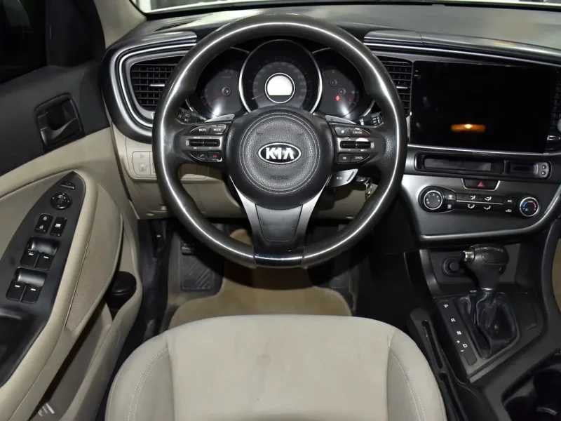 2014 Kia Optima EX 2.4 Litres 4 Cylinders Petrol Engine White Beige Sedan GCC Specs