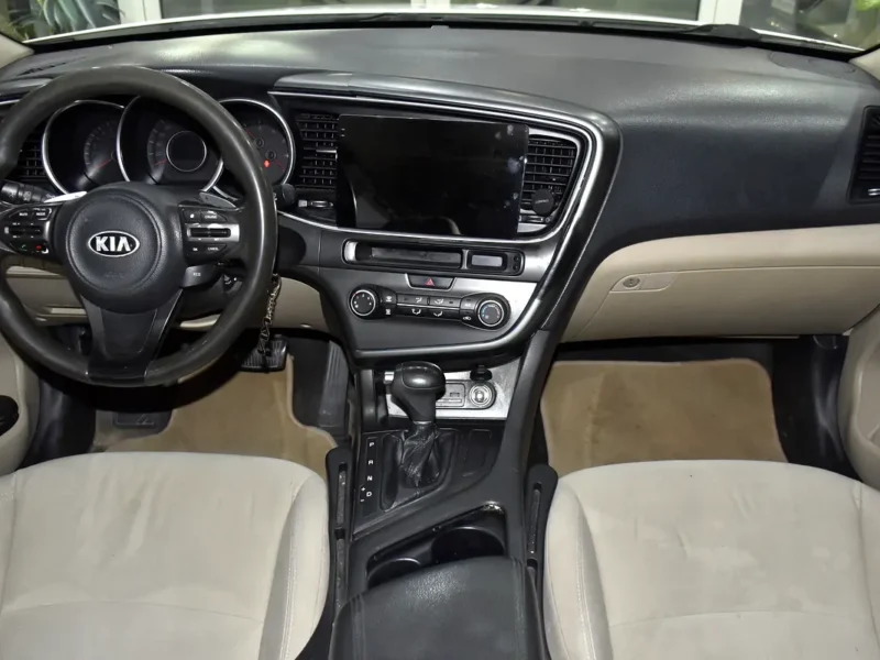 2014 Kia Optima EX 2.4 Litres 4 Cylinders Petrol Engine White Beige Sedan GCC Specs