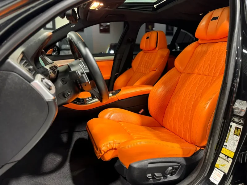 2014 BMW M5 Standard 4.4L Twin-Turbo V8 Engine Black Orange High-Performance Luxury Sedan