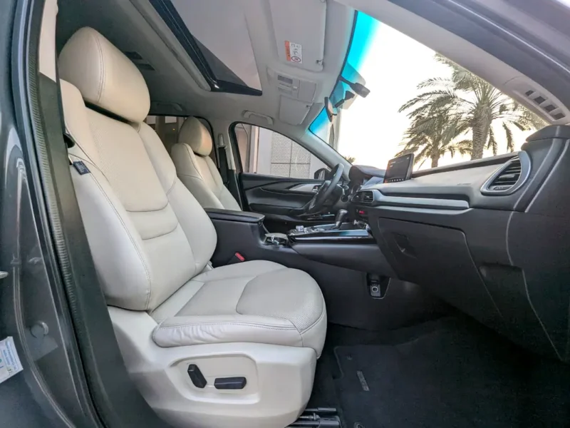 2021 Mazda CX-9 GT 2.5 Litres Turbocharged 4-Cylinder Engine Grey Beige SUV GCC Specs