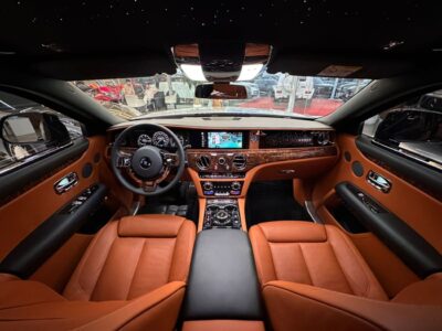 2023 Rolls Royce Ghost BLACK BADGE 6.8L TwinTurbo 12 Cylinders Engine Black Brown Sedan