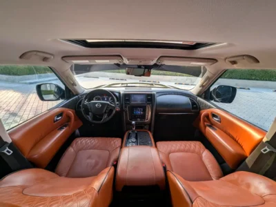 2020 Nissan Patrol SE Platinum 4.0L V6 Engine Black Orange SUV GCC Specs Excellent Condition