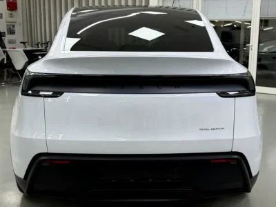 2025 Tesla Model Y Long Range Fully Electric Vehicle White SUV GCC Specs Excellent Condition