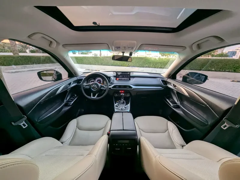 2021 Mazda CX-9 GT 2.5 Litres Turbocharged 4-Cylinder Engine Grey Beige SUV GCC Specs