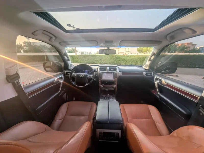 2019 Lexus GX-Series GX 460 Platinum 4.6 Litres V8 Petrol Engine Black Tan SUV GCC Specs