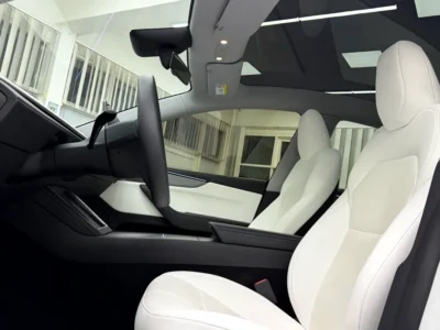 2025 Tesla Model Y Long Range Fully Electric Vehicle White SUV GCC Specs Excellent Condition