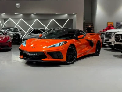 2025 Chevrolet Corvette Stingray 2LT 6.2L LT2 Naturally Aspirated V8 Engine Orange Black Coupe