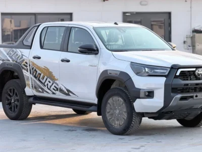 2027 Toyota Hilux Adventure 2.8 Litres 4 Cylinders Diesel Engine White Black Pickup Truck