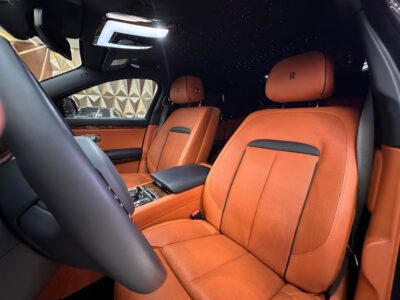 2023 Rolls Royce Ghost BLACK BADGE 6.8L TwinTurbo 12 Cylinders Engine Black Brown Sedan