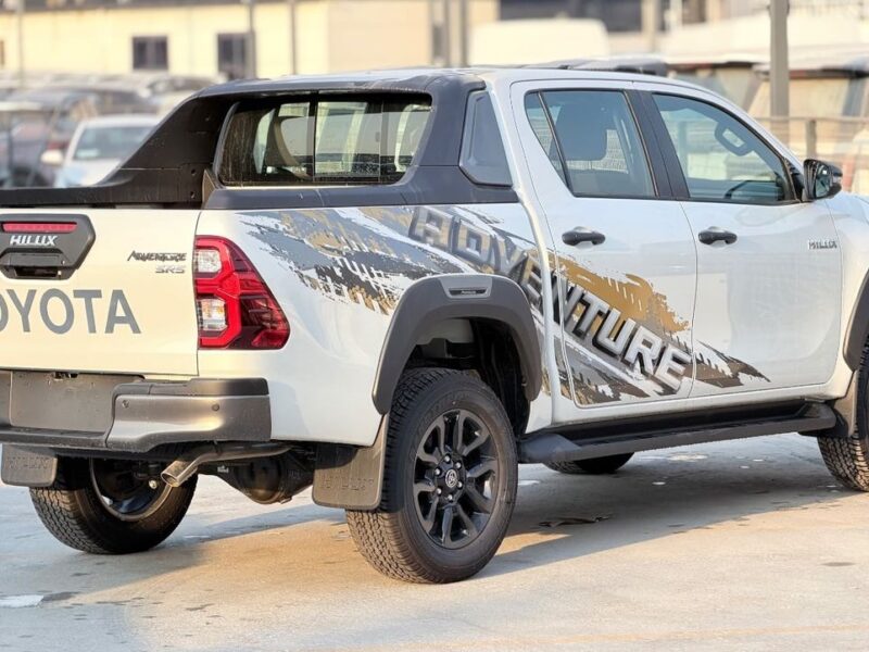 2027 Toyota Hilux Adventure 2.8 Litres 4 Cylinders Diesel Engine White Black Pickup Truck