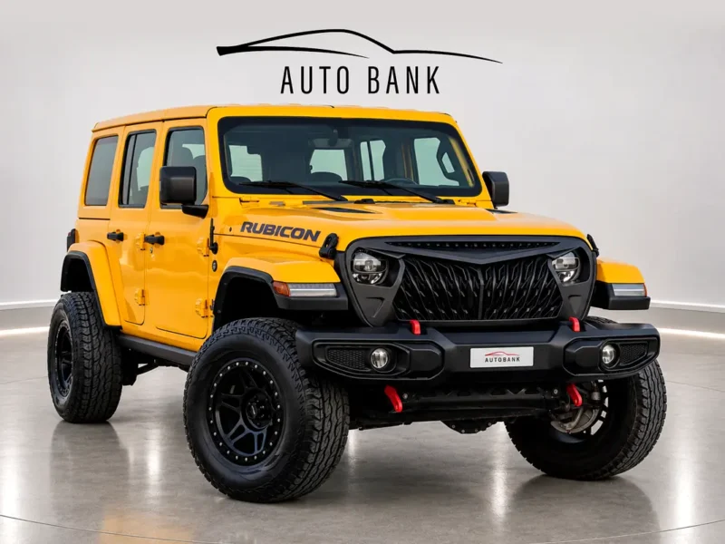 2020 Jeep Wrangler Rubicon 6 Cylinders Petrol Engine Yellow Black SUV GCC Specs Automatic