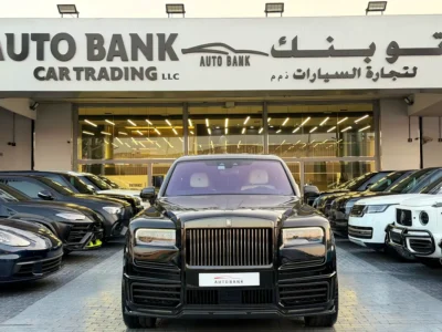 2021 Rolls-Royce Cullinan Black Badge Powerful V12 Engine Black White SUV European Specs