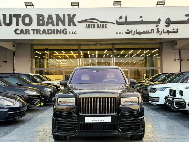 2021 Rolls-Royce Cullinan Black Badge Powerful V12 Engine Black White SUV European Specs