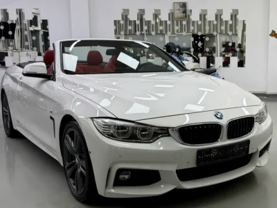 2017 BMW 4-Series 440i Convertible 3.0-liter turbocharged inline-6 Engine White Red GCC