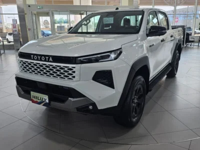 2027 Toyota Hilux 2.8 Litres 4 Cylinders Diesel Engine White Red Pickup Truck GCC Specs