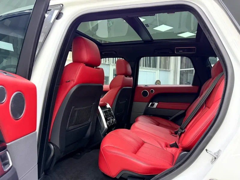 2017 Land Rover Range Rover Sport HSE Dynamic 6 Cylinders Petrol Engine White Red SUV