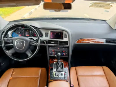 2007 AUDI A6 4.2 Litres TFSI 8 Cylinders Petrol Engine Black Brown Sedan Japanese Specs