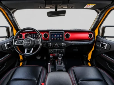 2020 Jeep Wrangler Rubicon 6 Cylinders Petrol Engine Yellow Black SUV GCC Specs Automatic