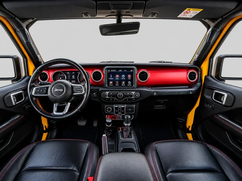2020 Jeep Wrangler Rubicon 6 Cylinders Petrol Engine Yellow Black SUV GCC Specs Automatic