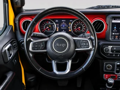 2020 Jeep Wrangler Rubicon 6 Cylinders Petrol Engine Yellow Black SUV GCC Specs Automatic