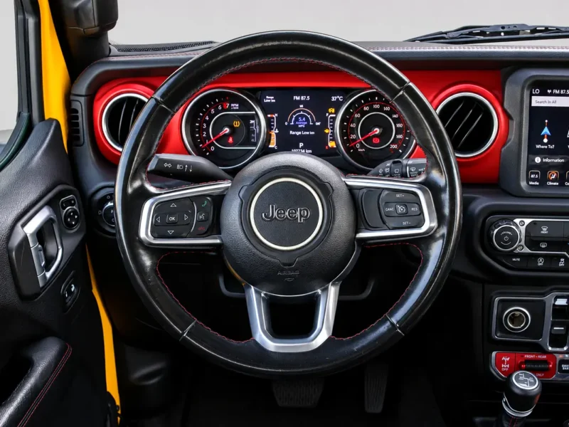 2020 Jeep Wrangler Rubicon 6 Cylinders Petrol Engine Yellow Black SUV GCC Specs Automatic