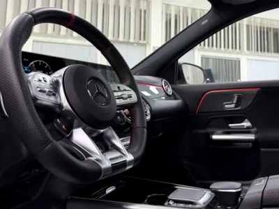 2021 Mercedes-Benz GLA-Class GLA 35 AMG 4MATIC 2.0L turbocharged White Black Crossover