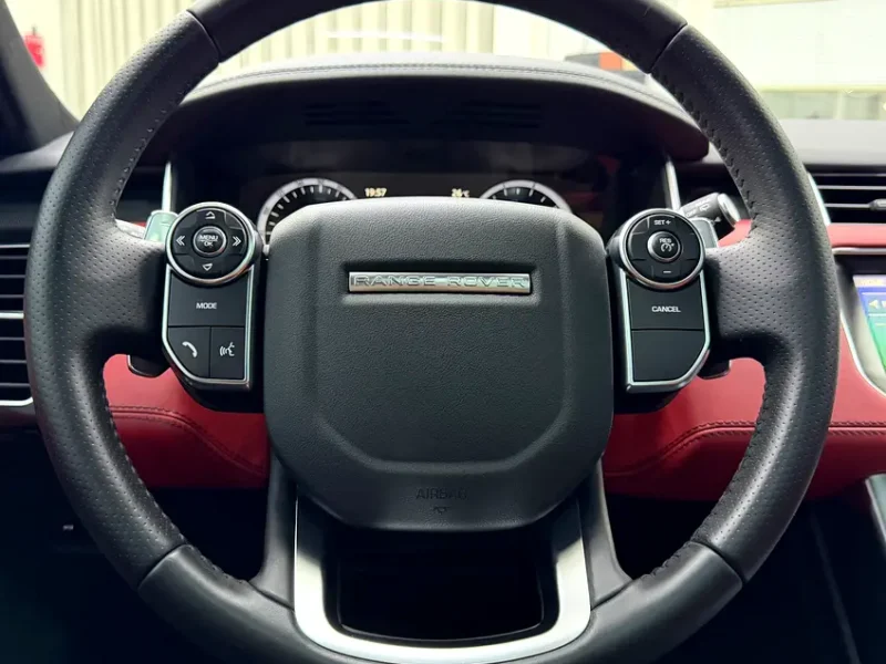 2017 Land Rover Range Rover Sport HSE Dynamic 6 Cylinders Petrol Engine White Red SUV