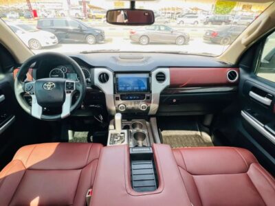2015 Toyota Tundra STANDARD 5.7 Litres 8 Cylinders Petrol Engine White Red Pickup Truck