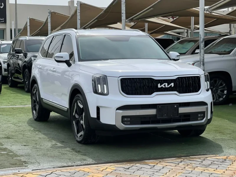 2023 Kia Telluride EX 3.8 Litres V6 Petrol Engine White Grey SUV GCC Specs FULL OPTIONS
