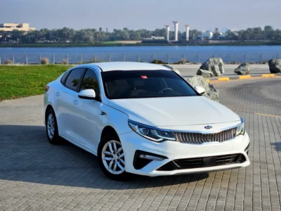 2020 Kia Optima EX Premium 4 Cylinders Petrol Engine White Beige Family Sedan GCC Specs
