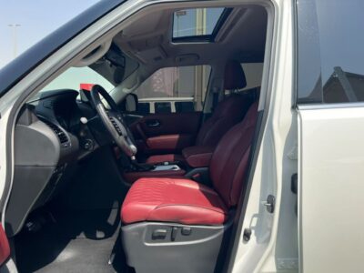 2024 Nissan Patrol LE PLATINUM CITY 5.6 Litres V8 Petrol Engine White Red SUV GCC Specs