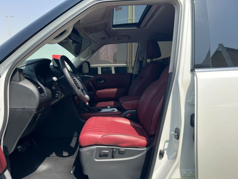 2024 Nissan Patrol LE PLATINUM CITY 5.6 Litres V8 Petrol Engine White Red SUV GCC Specs