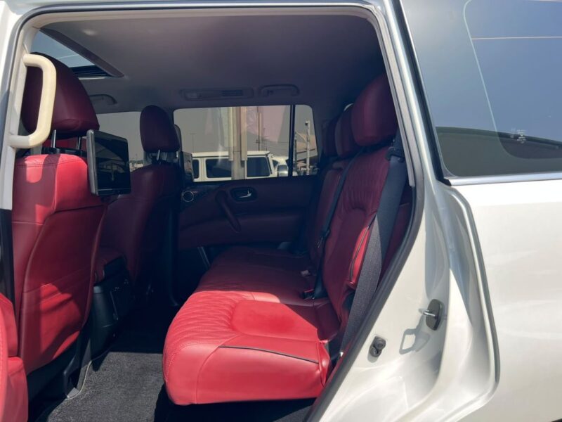 2024 Nissan Patrol LE PLATINUM CITY 5.6 Litres V8 Petrol Engine White Red SUV GCC Specs