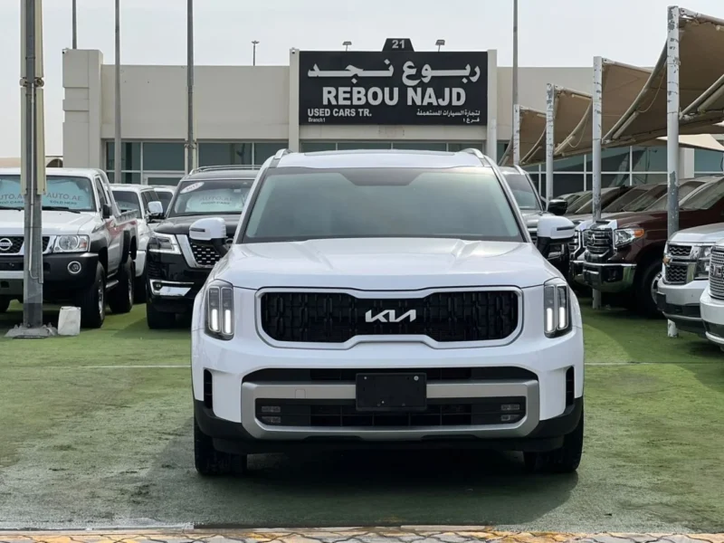 2023 Kia Telluride EX 3.8 Litres V6 Petrol Engine White Grey SUV GCC Specs FULL OPTIONS