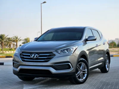 2018 Hyundai Santa Fe Comfort 4 Cylinders Petrol Engine Silver Grey SUV American Specs