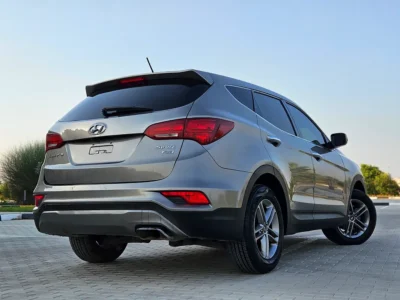 2018 Hyundai Santa Fe Comfort 4 Cylinders Petrol Engine Silver Grey SUV American Specs